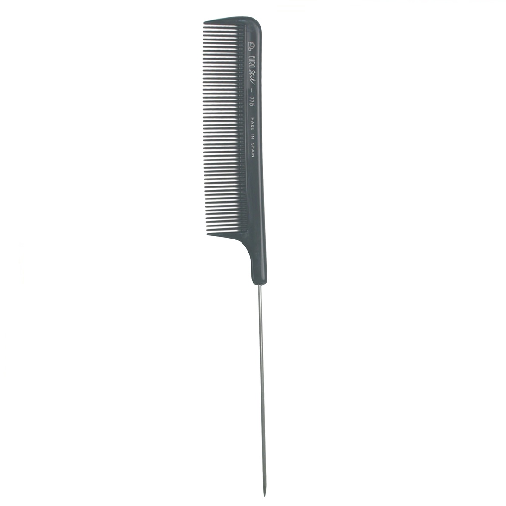 Eurostil Metal tail comb 118