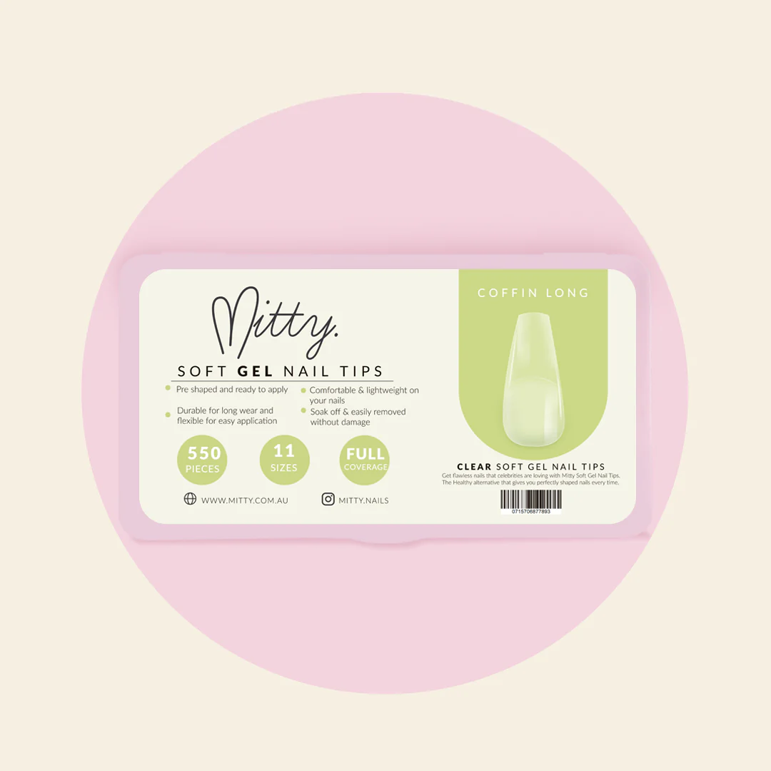 Mitty Full Cover Nail Tip - Coffin