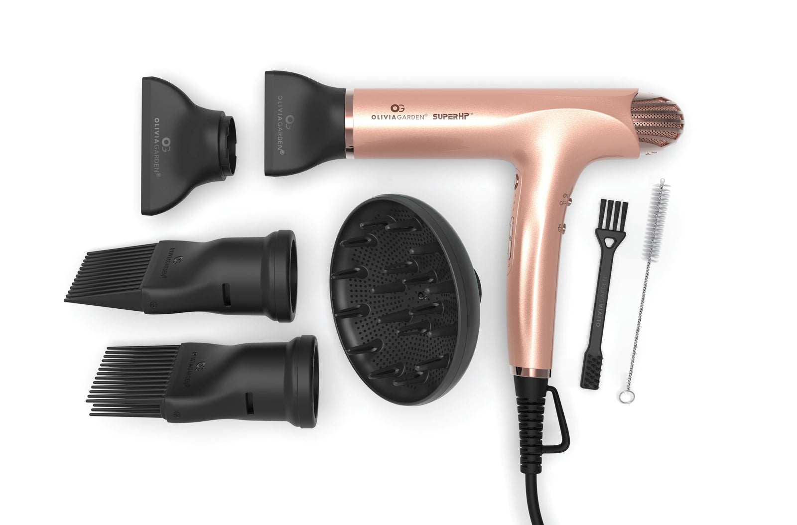 Olivia Garden SuperHP Dryer - Rose Gold