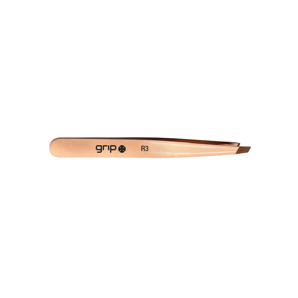 Caron Tweezer R3 Claw Slanted - Rose Gold