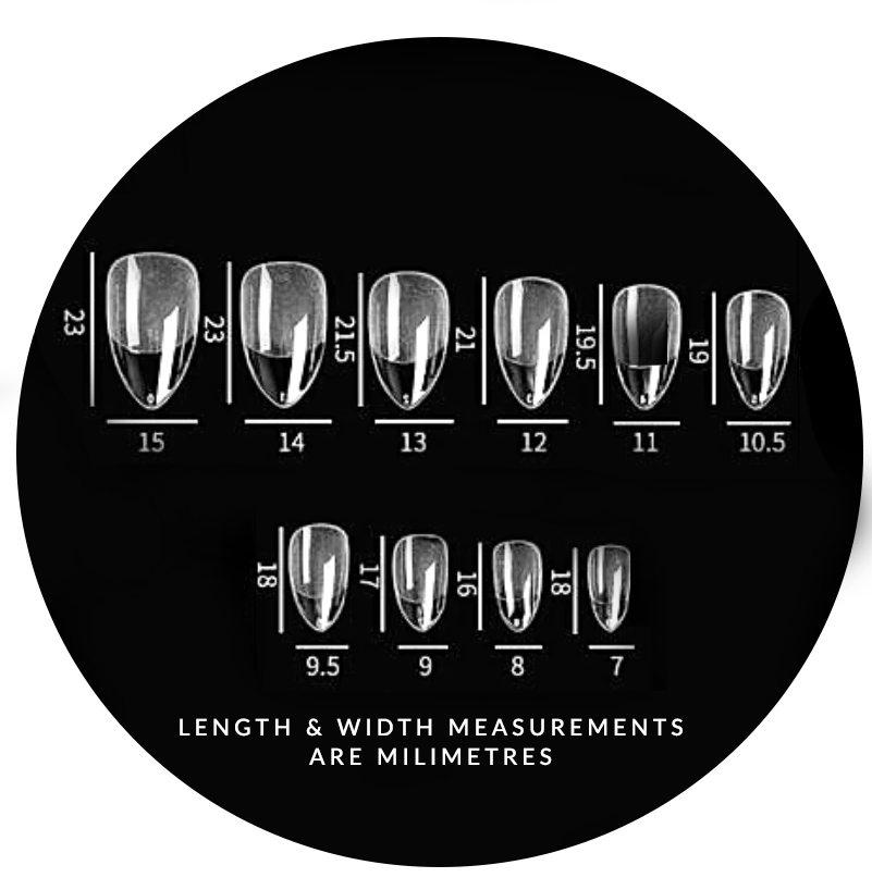 Mitty Full Cover Nail Tip - Almond