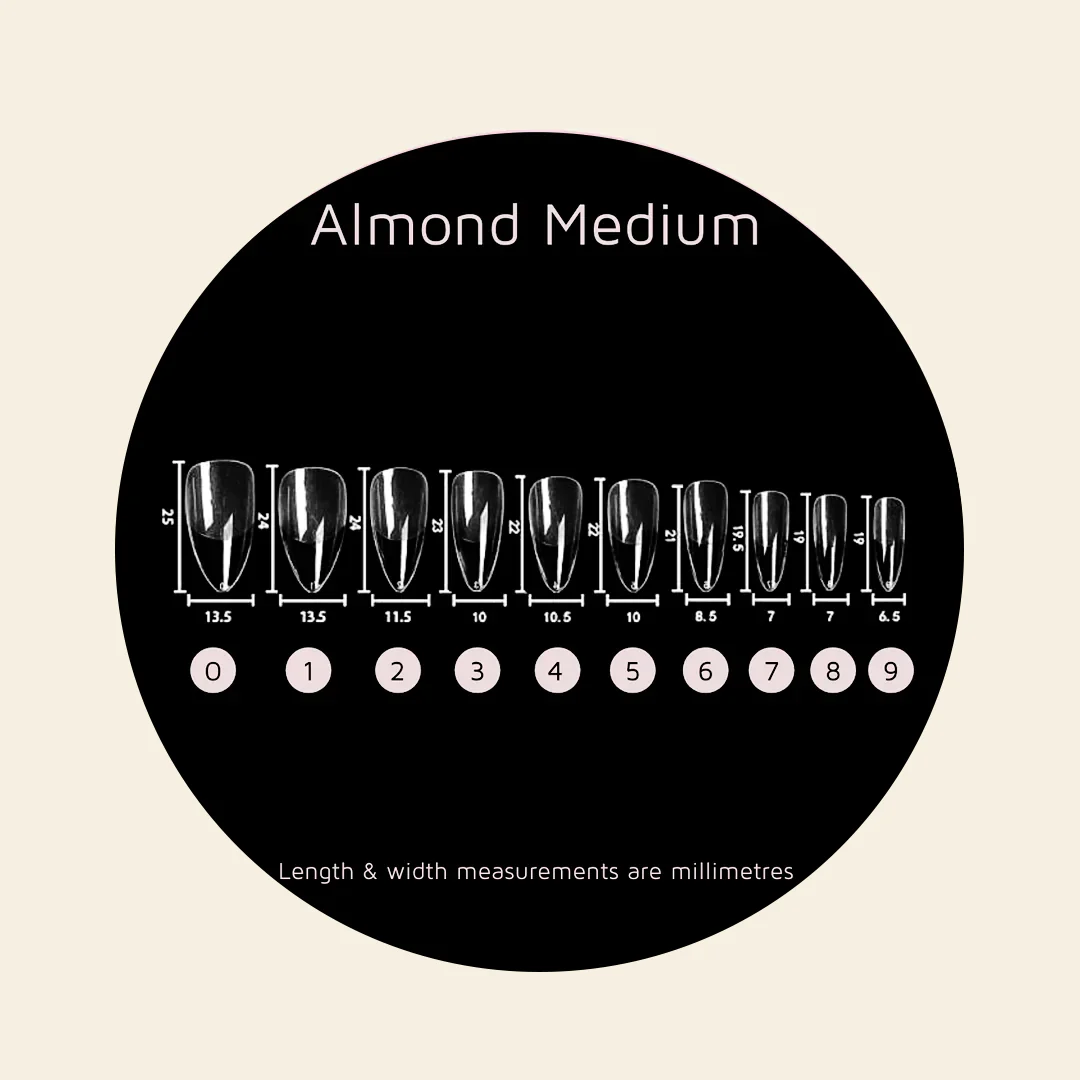 Mitty Full Cover Nail Tip - Almond