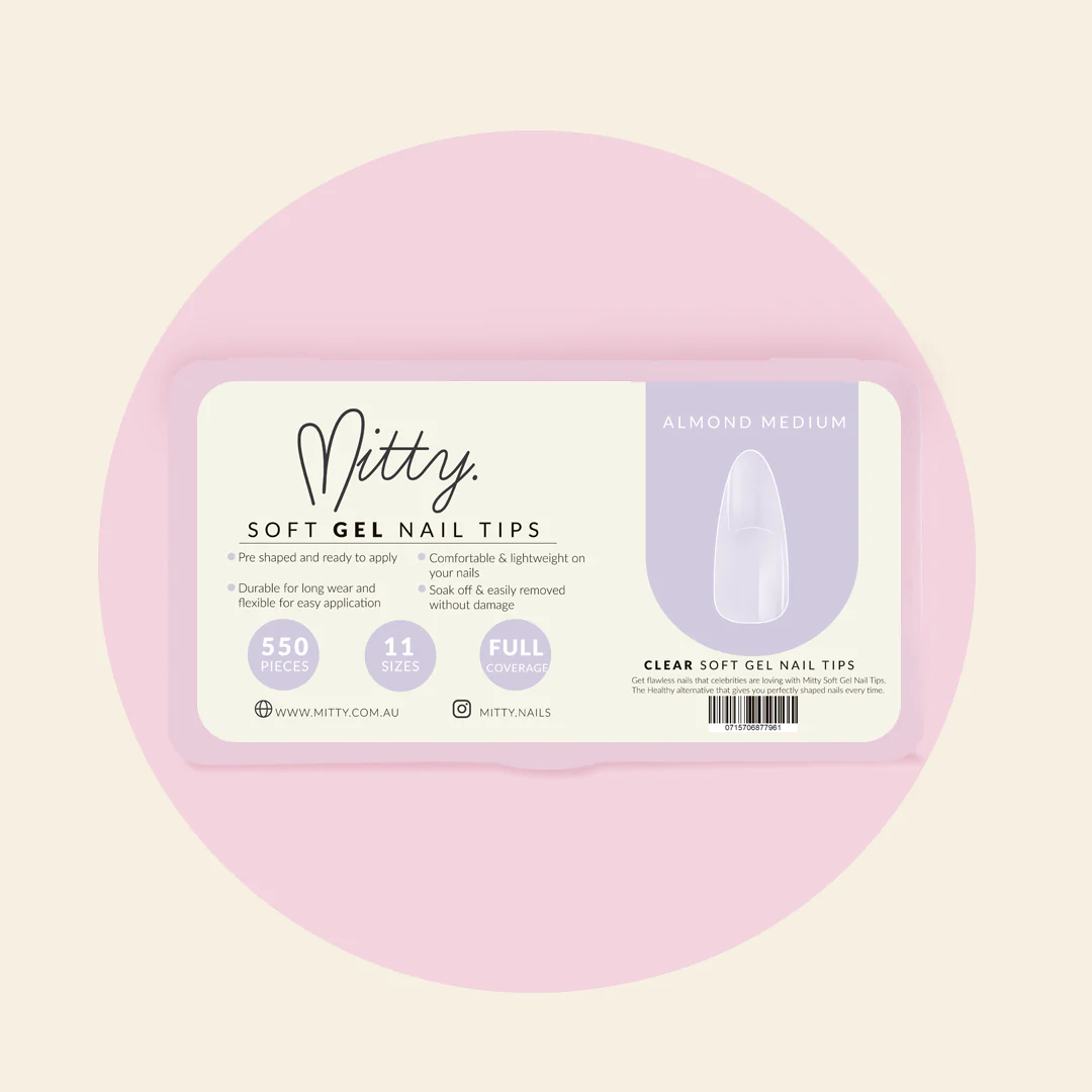 Mitty Full Cover Nail Tip - Almond