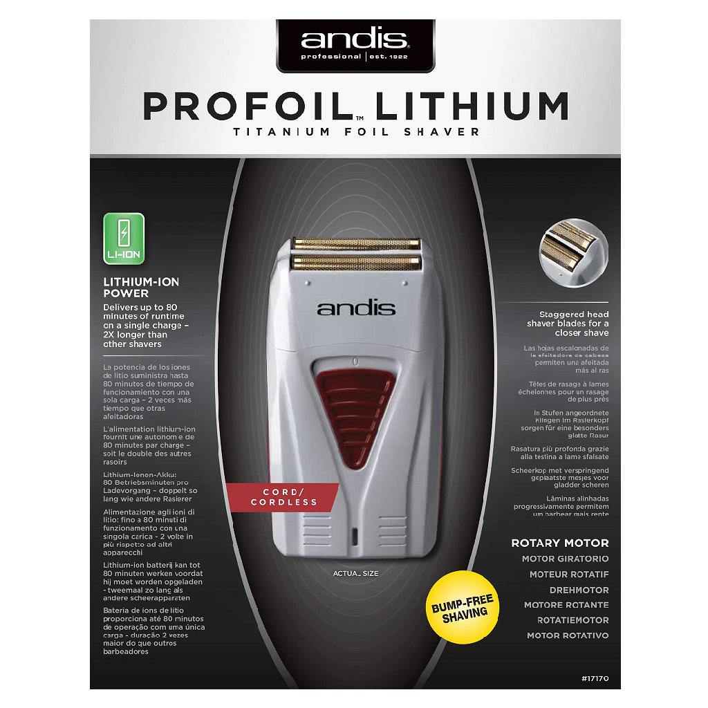 Andis Pro Foil Lithium Shaver
