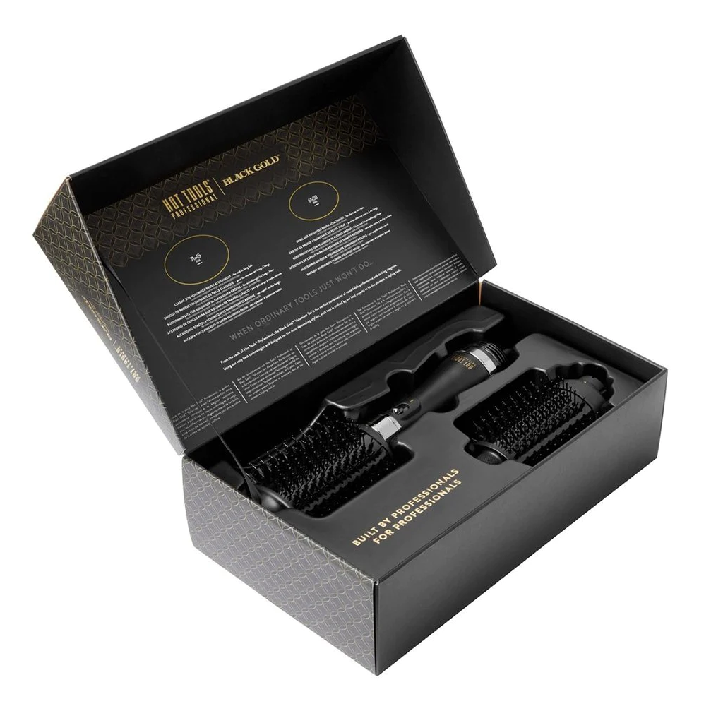 Hot Tools Black Gold Blow Out Brush - Dual Set