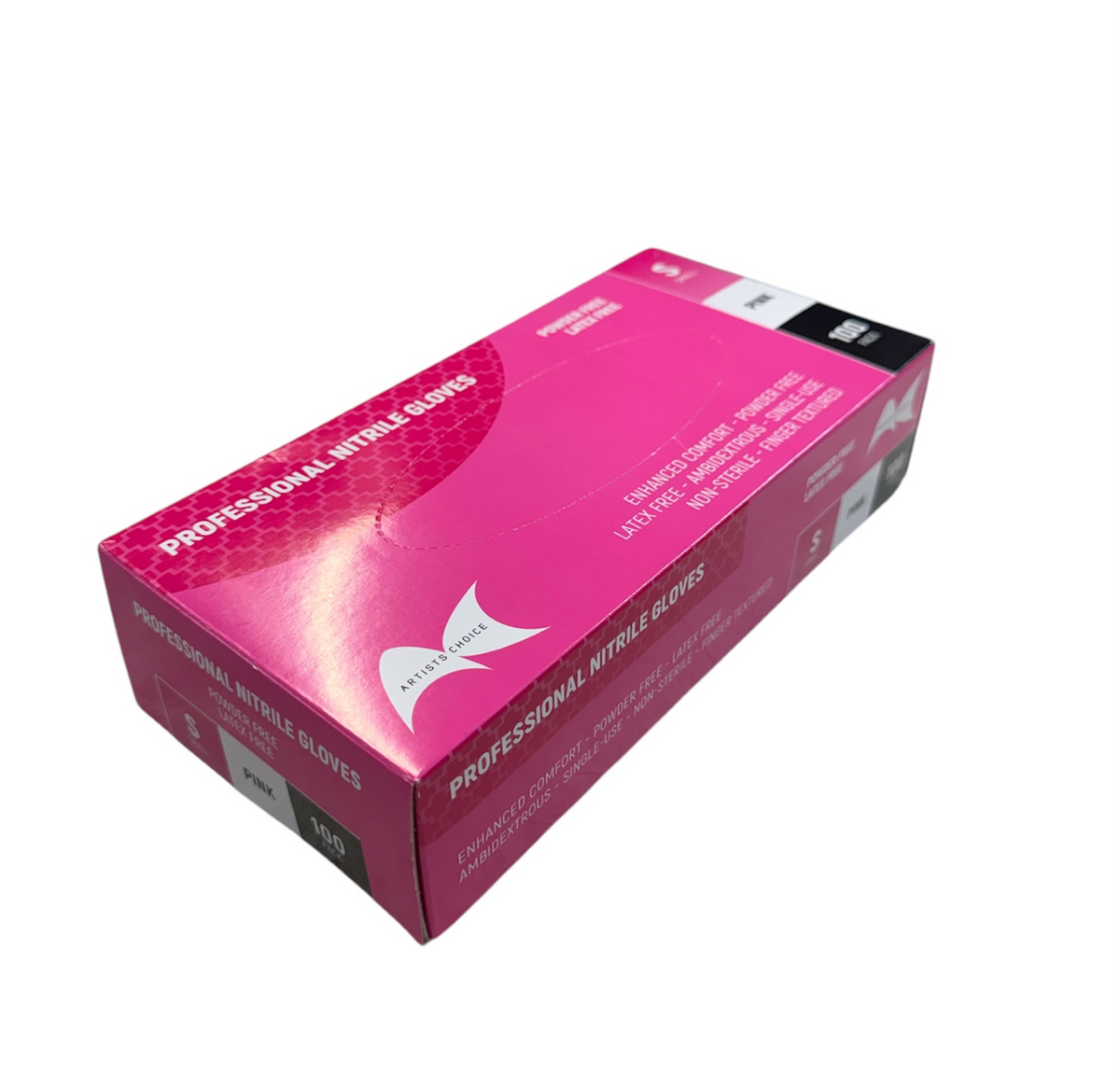 Gloves Nitrile PINK Artists Choice - Powder Free