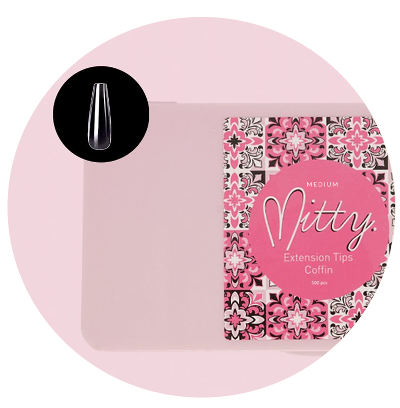 Mitty Full Cover Nail Tip - Coffin