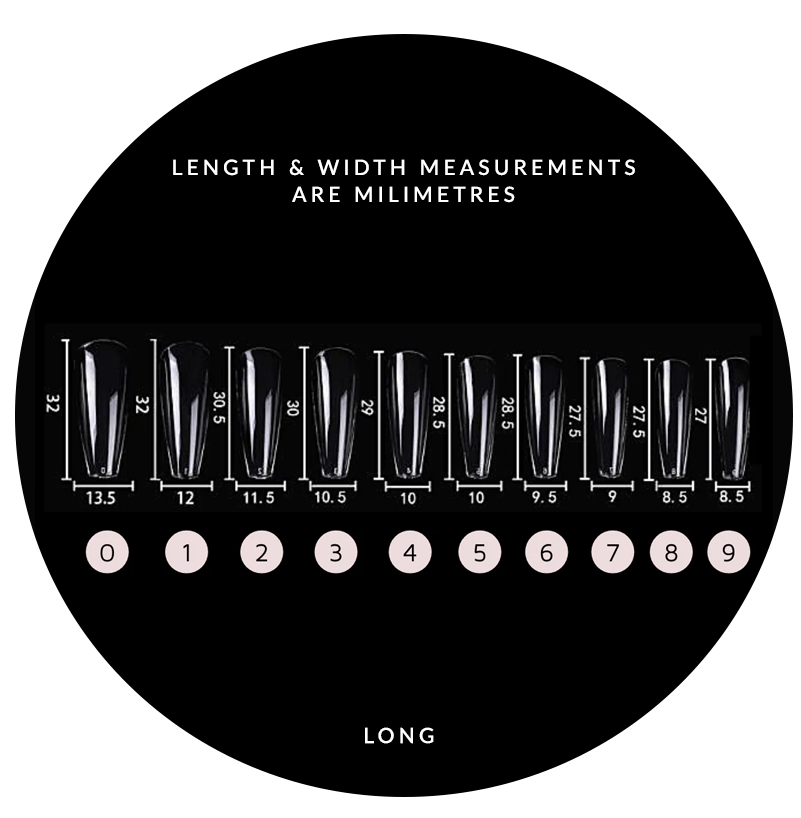 Mitty Nail Extension System Coffin - Long