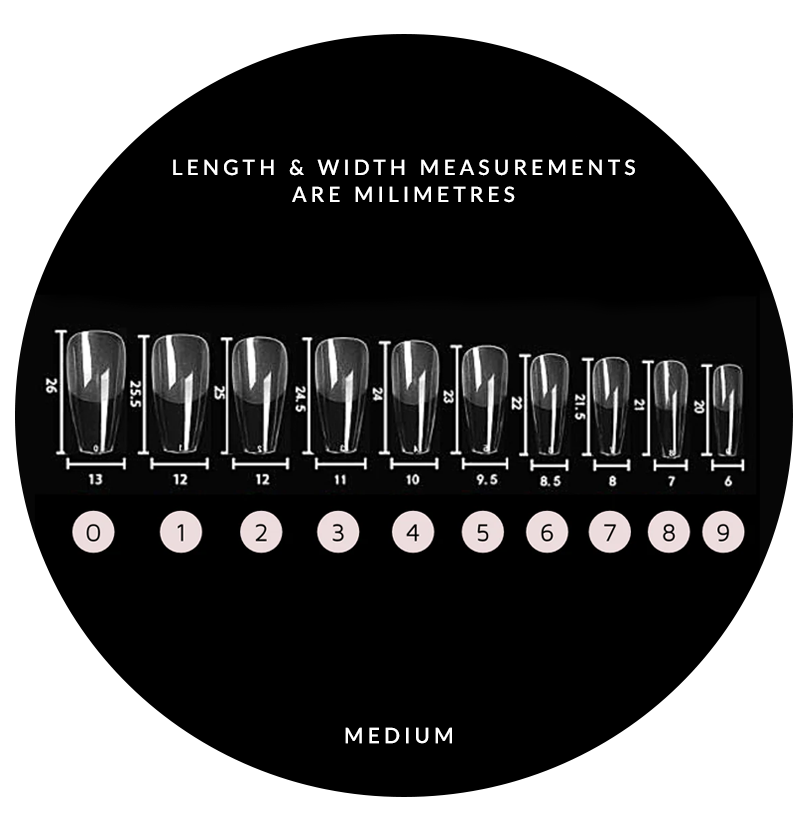 Mitty Full Cover Nail Tip - Coffin
