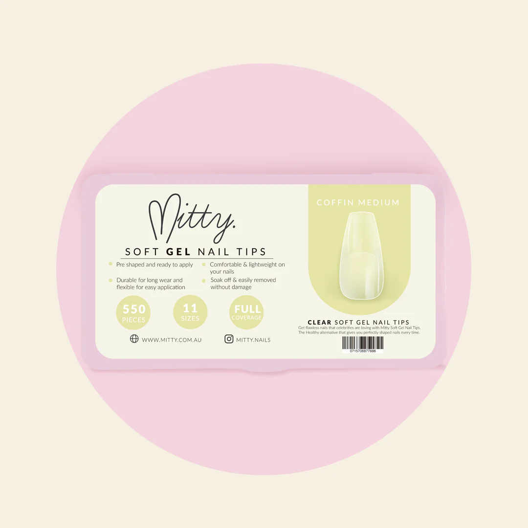 Mitty Full Cover Nail Tip - Coffin