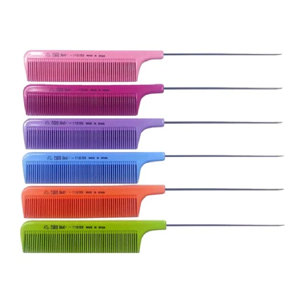Eurostil Fluro Metail Tail Comb