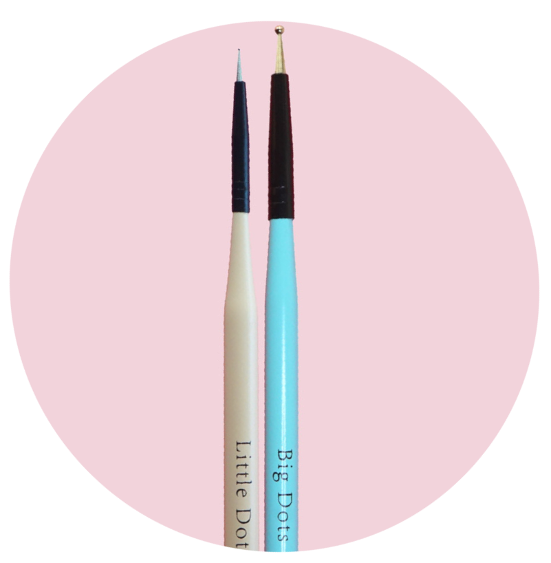 Mitty Nail Brush Crazy Dots Duo