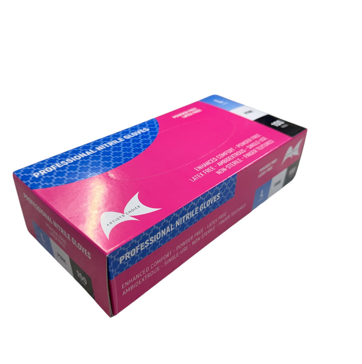 Gloves Nitrile PINK Artists Choice - Powder Free