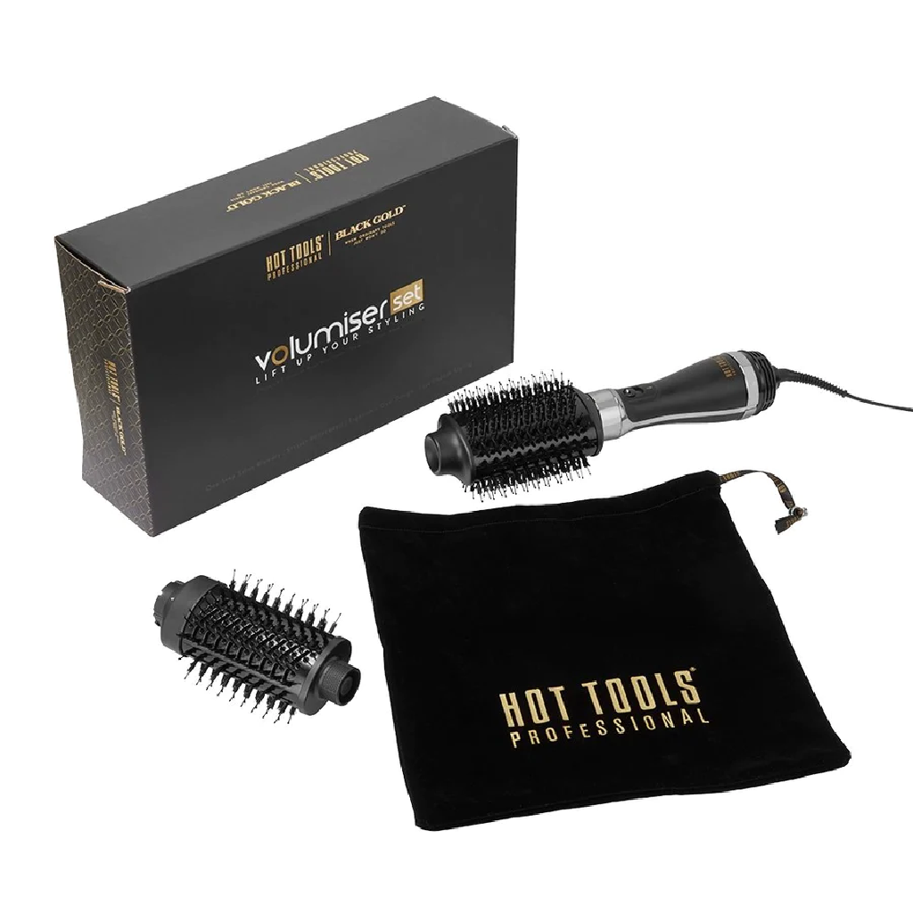Hot Tools Black Gold Blow Out Brush - Dual Set