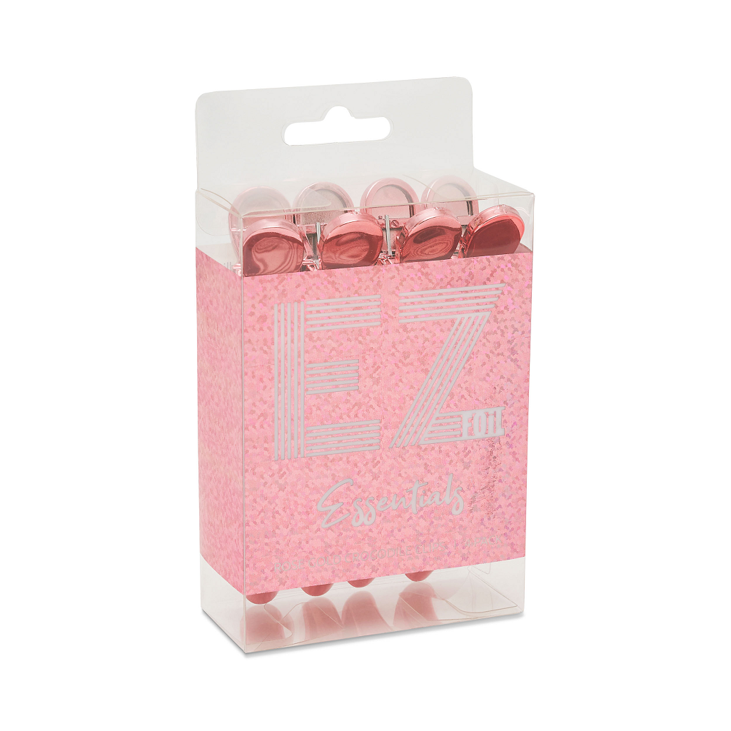 EZ Crocodile Clip Rose Gold 4pkt