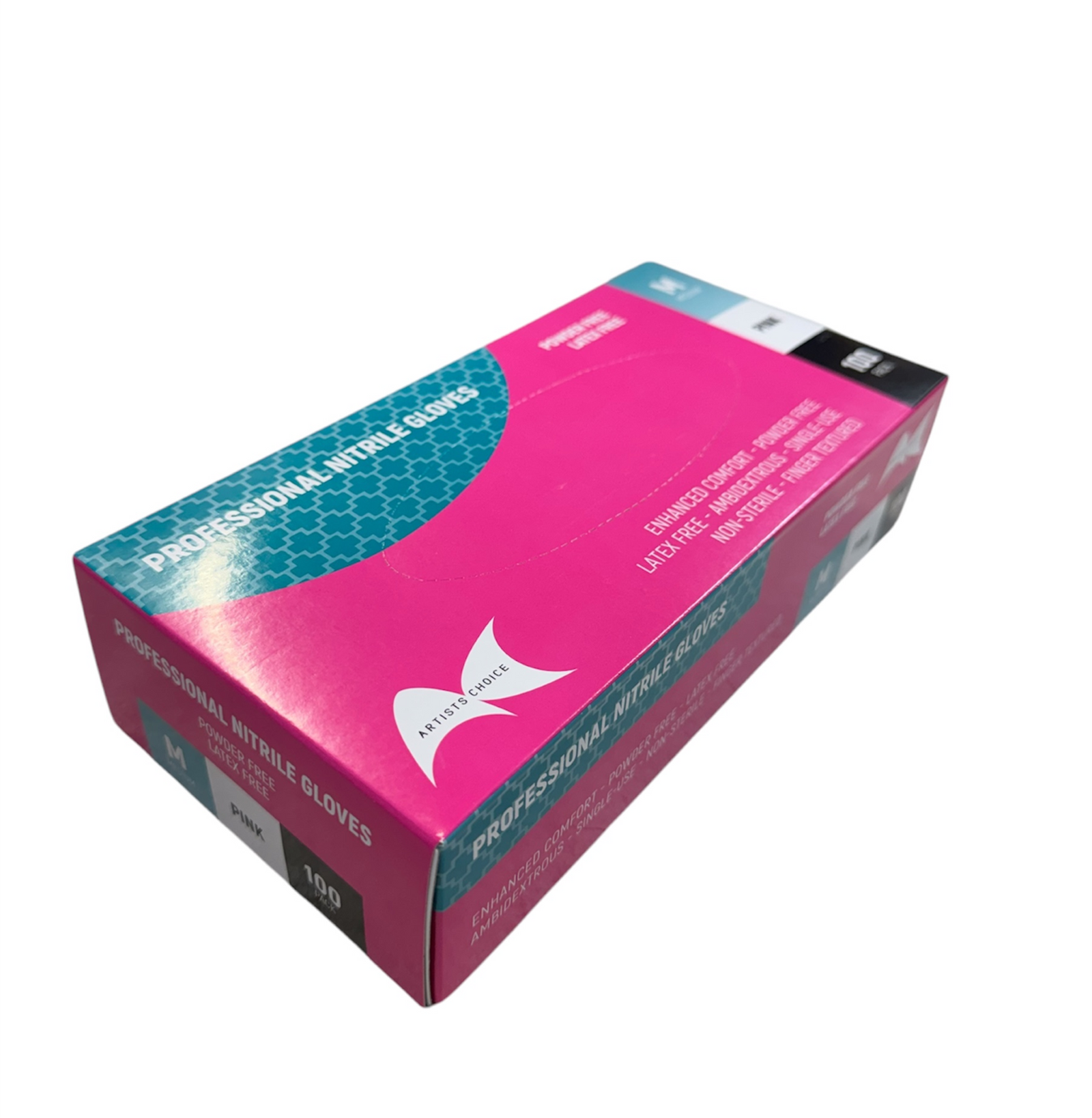 Gloves Nitrile PINK Artists Choice - Powder Free