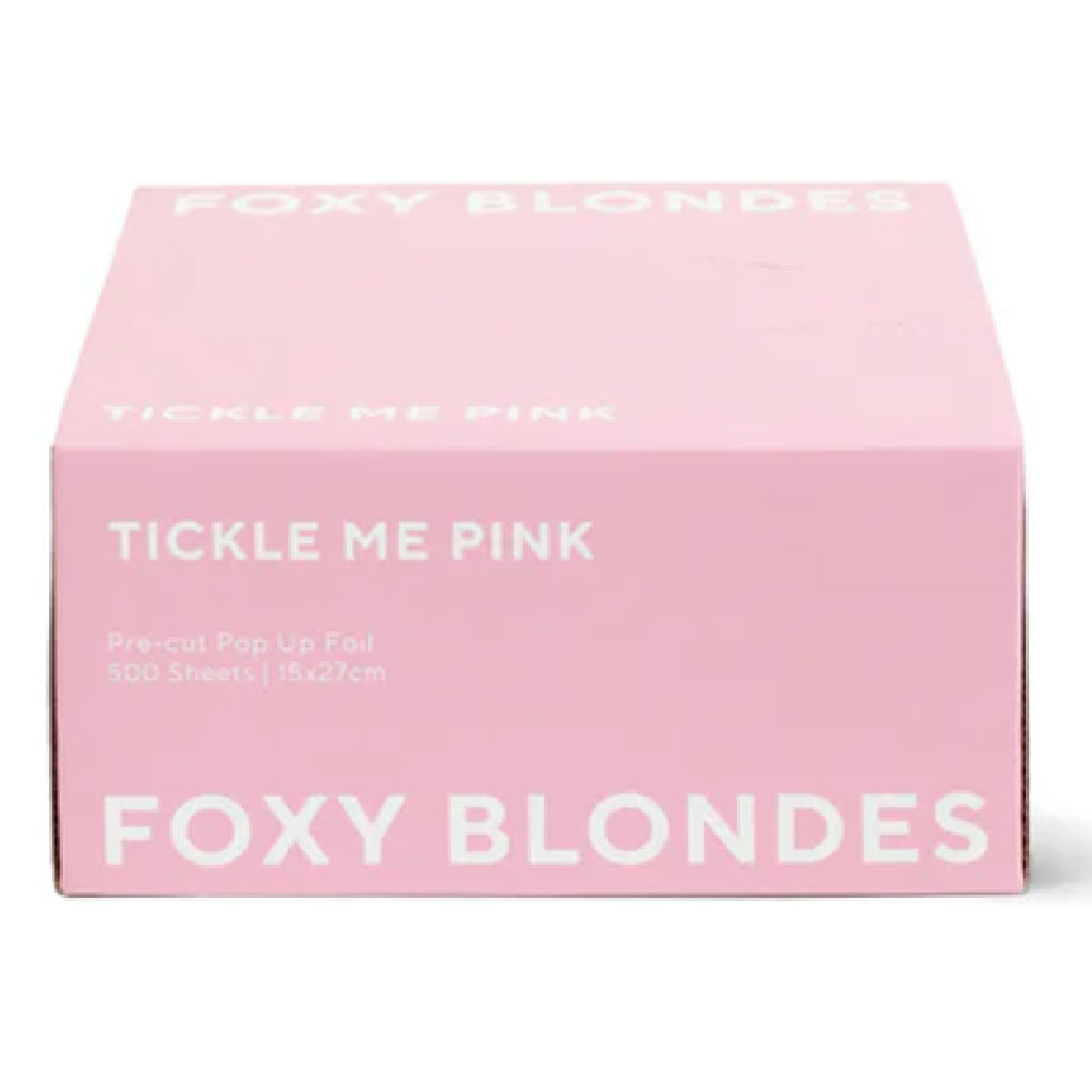 Foxy Blonde Foil Pop Up - Tickle Me Pink 15cmx27cm
