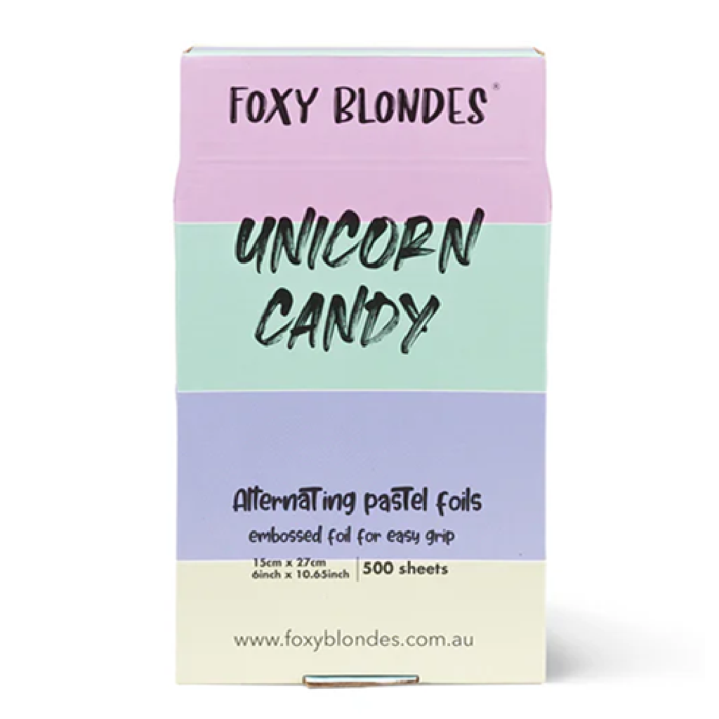 Foxy Blonde Foil Flat Box- Unicorn Candy 500Sheets