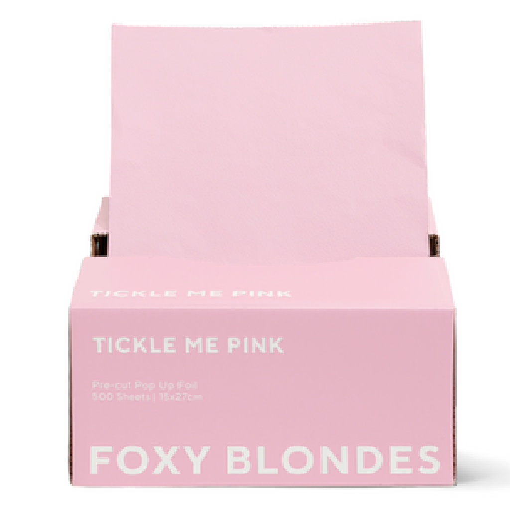 Foxy Blonde Foil Pop Up - Tickle Me Pink 15cmx27cm