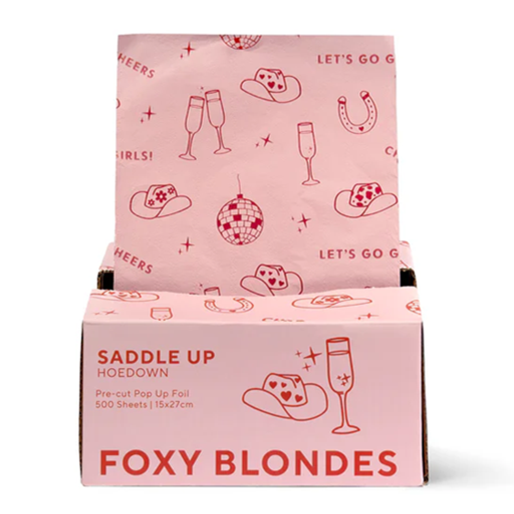 Foxy Blonde Foil Pop Up - Saddle Up 15x27cm