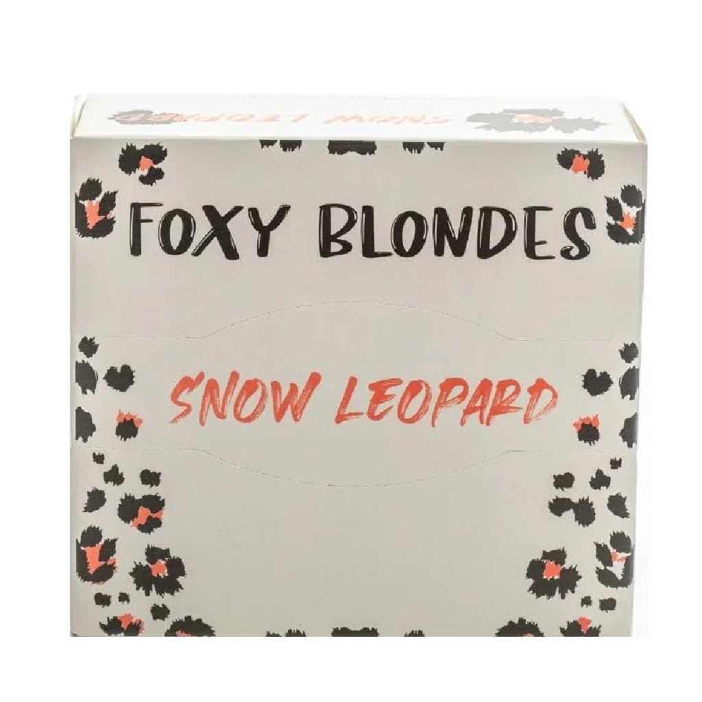Foxy Blonde Foil Pop Up - Snow Leopard 15x27