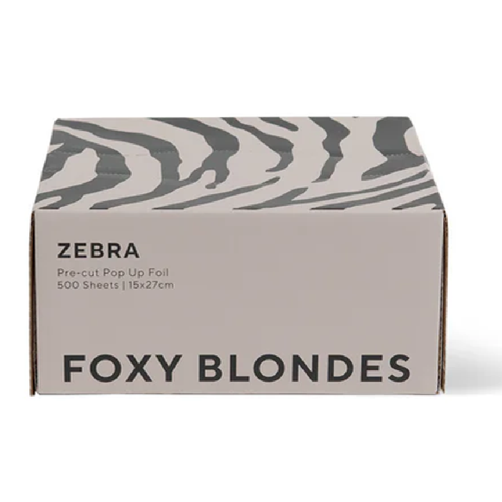 Foxy Blonde Foil Pop Up - Zebra 15cmx27cm
