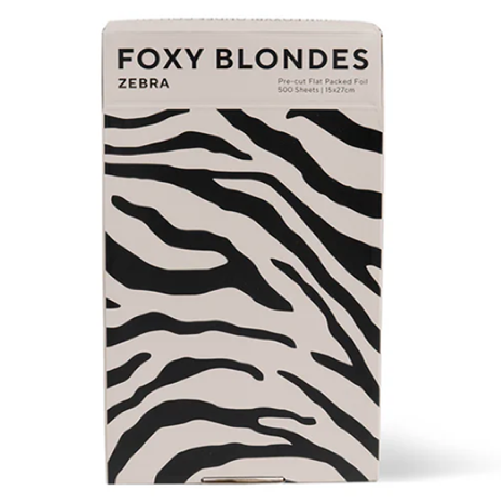 Foxy Blonde Foil Flat Box- Zebra 500Sheets