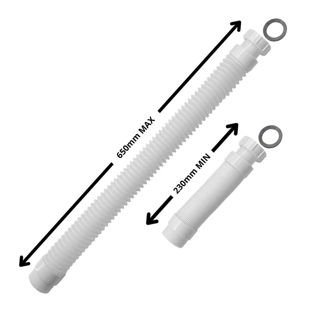 Basin Flexi Waste Pipe 40mm