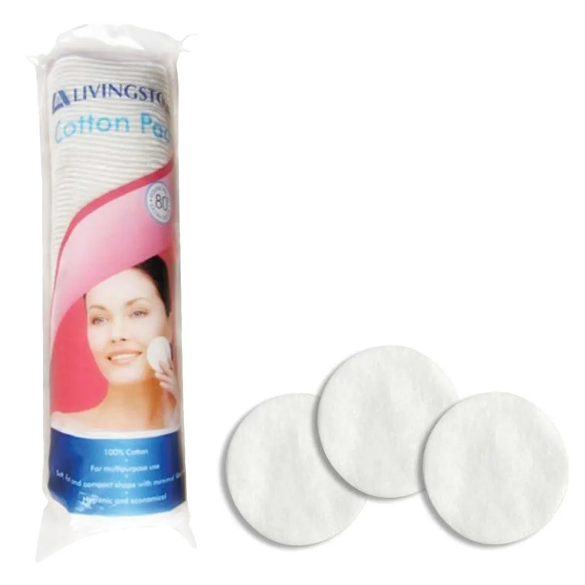 Cosmetic Pads Round LIVINGSTONE