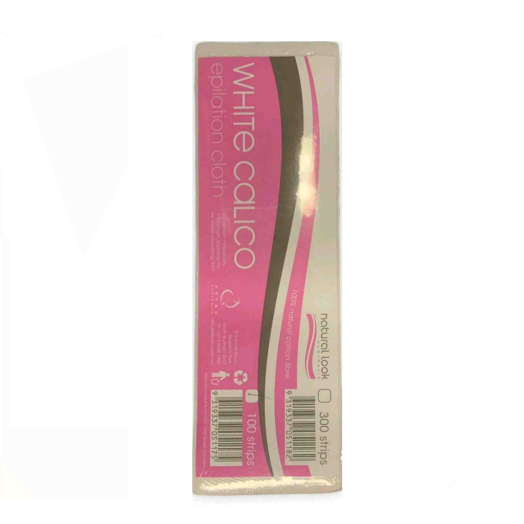 Natural Look White Calico Strips 300pk