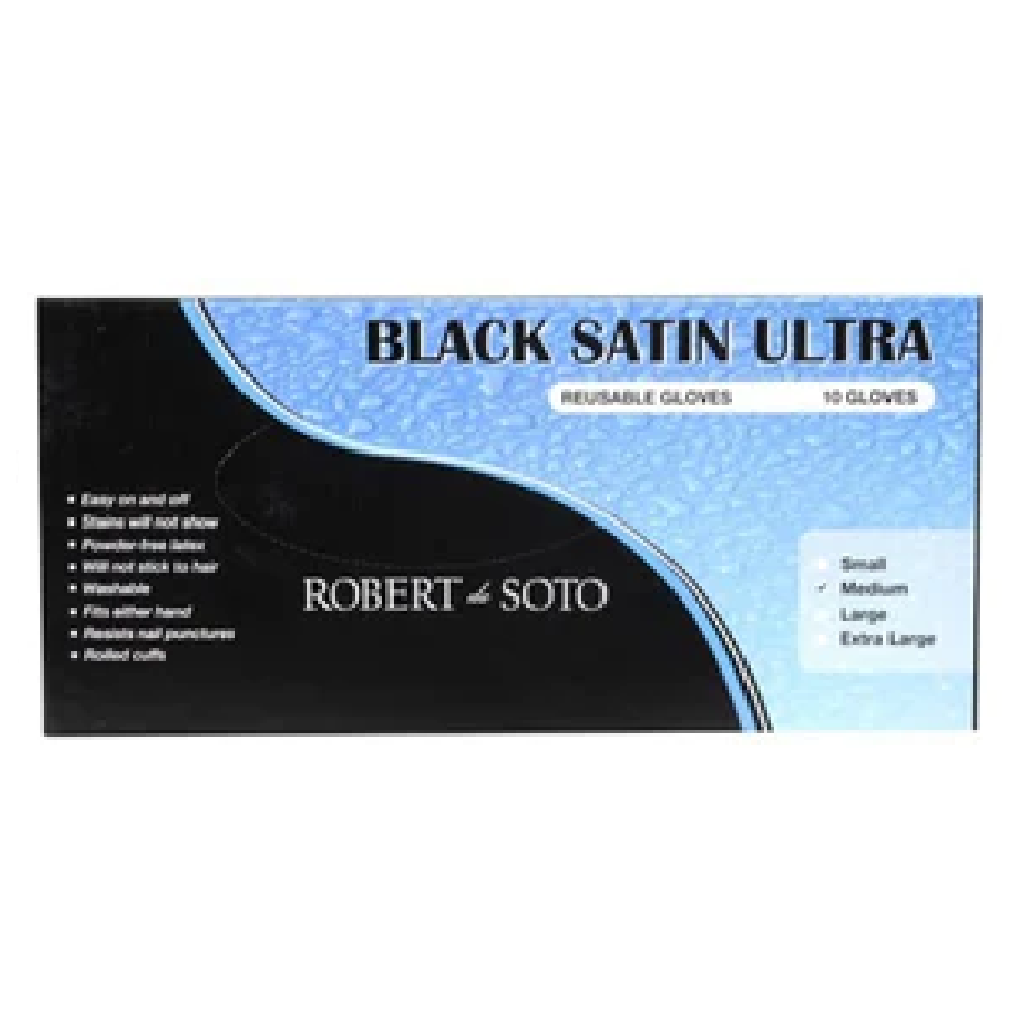 Satin Ultra Black Gloves 10pack
