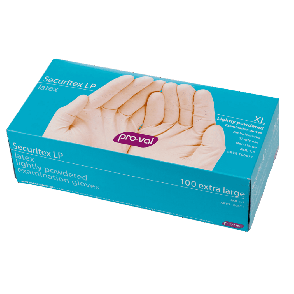 Securitex Latex Glove - Lightly Powdered