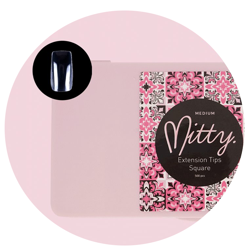 Mitty Full Cover Nail Tip - Square