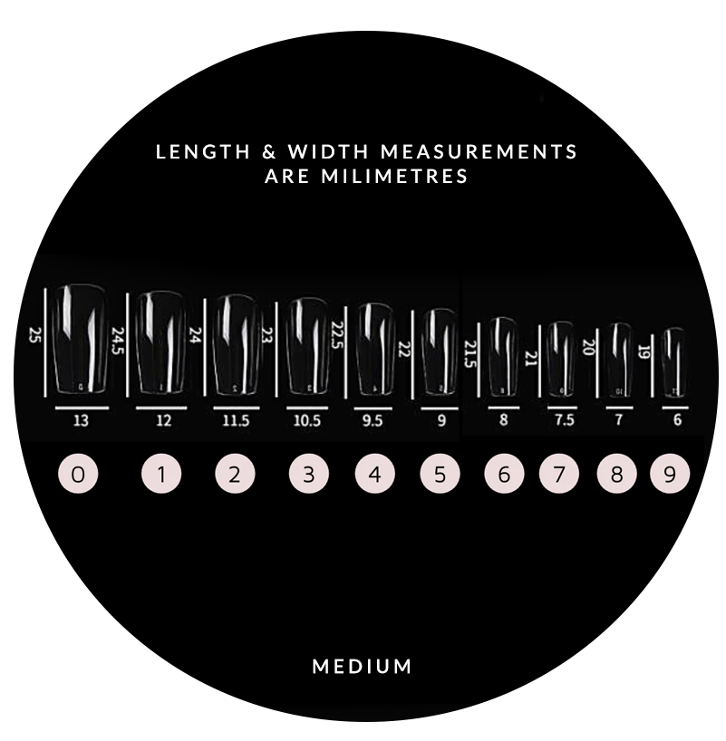 Mitty Full Cover Nail Tip - Square