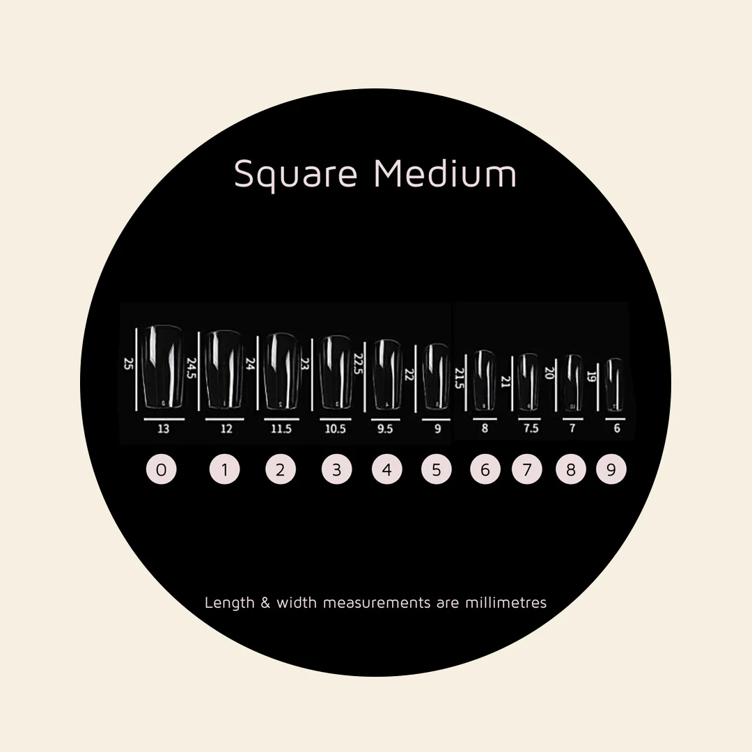 Mitty Full Cover Nail Tip - Square