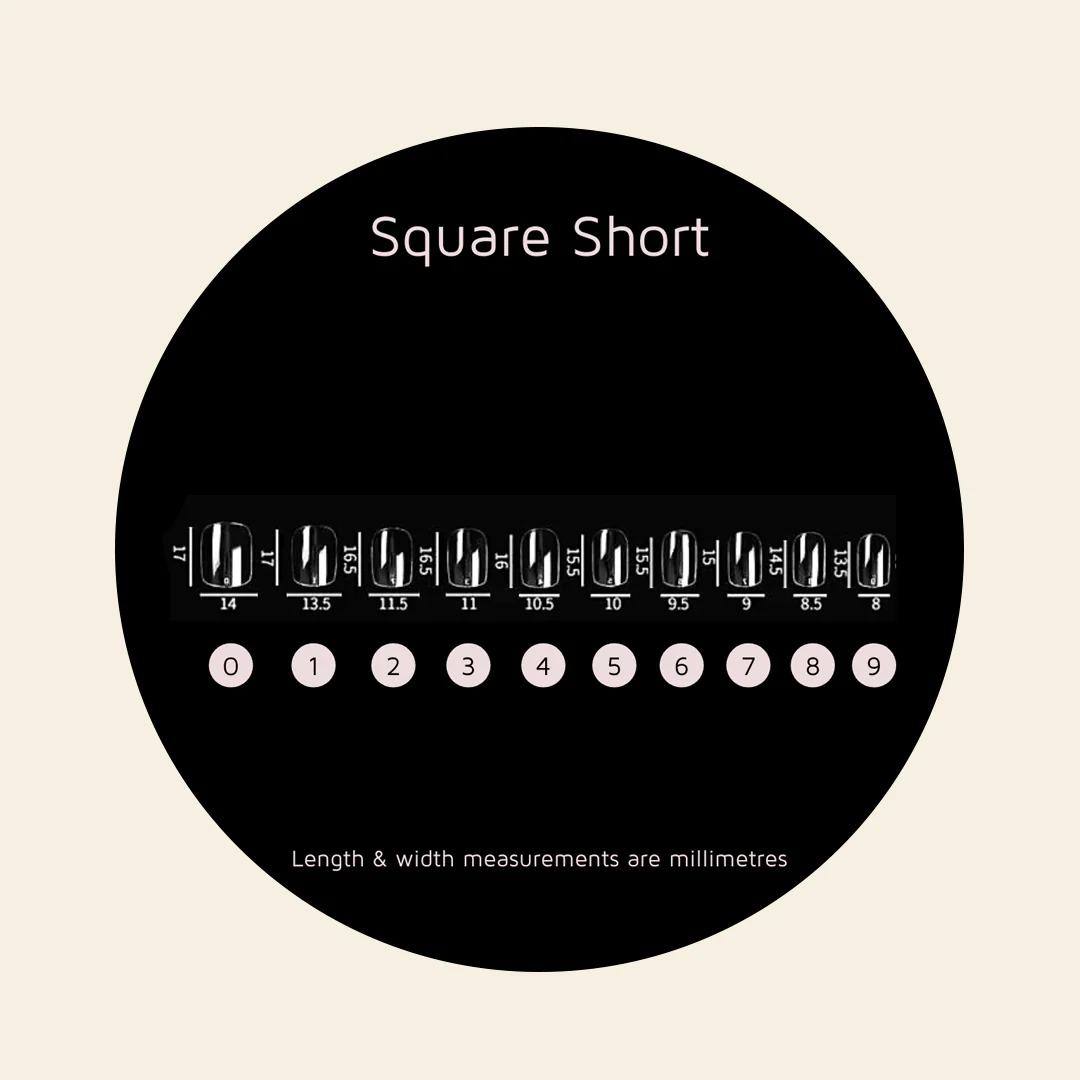 Mitty Full Cover Nail Tip - Square