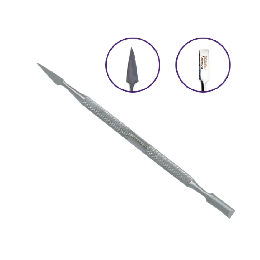 Cuticle Pusher Stainless Steel Arrowhead &amp; Bevel.