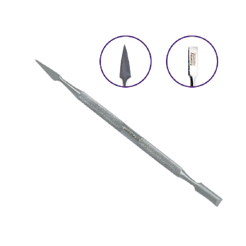 Cuticle Pusher Stainless Steel Arrowhead & Bevel.