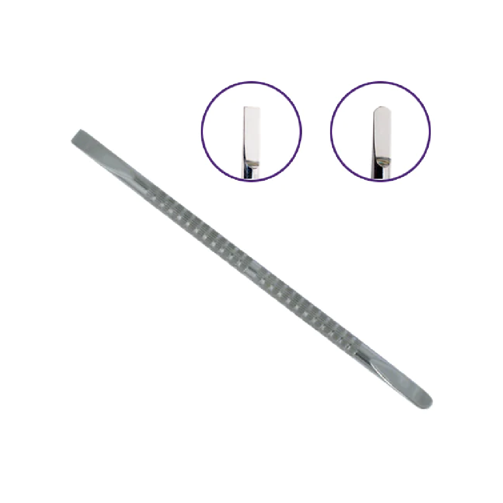Cuticle Pusher Stainless Steel Dual Purpose Flat