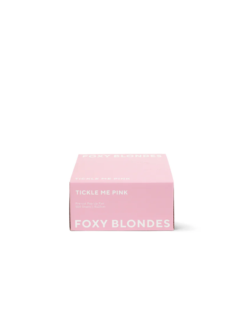 Foxy Blonde Foil Pop Up - Tickle Me Pink 15cmx27cm